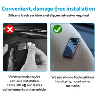 Dash Mat Microfiber Leather Black Suitable For Toyota Prado 150 Series 2009-2024-4
