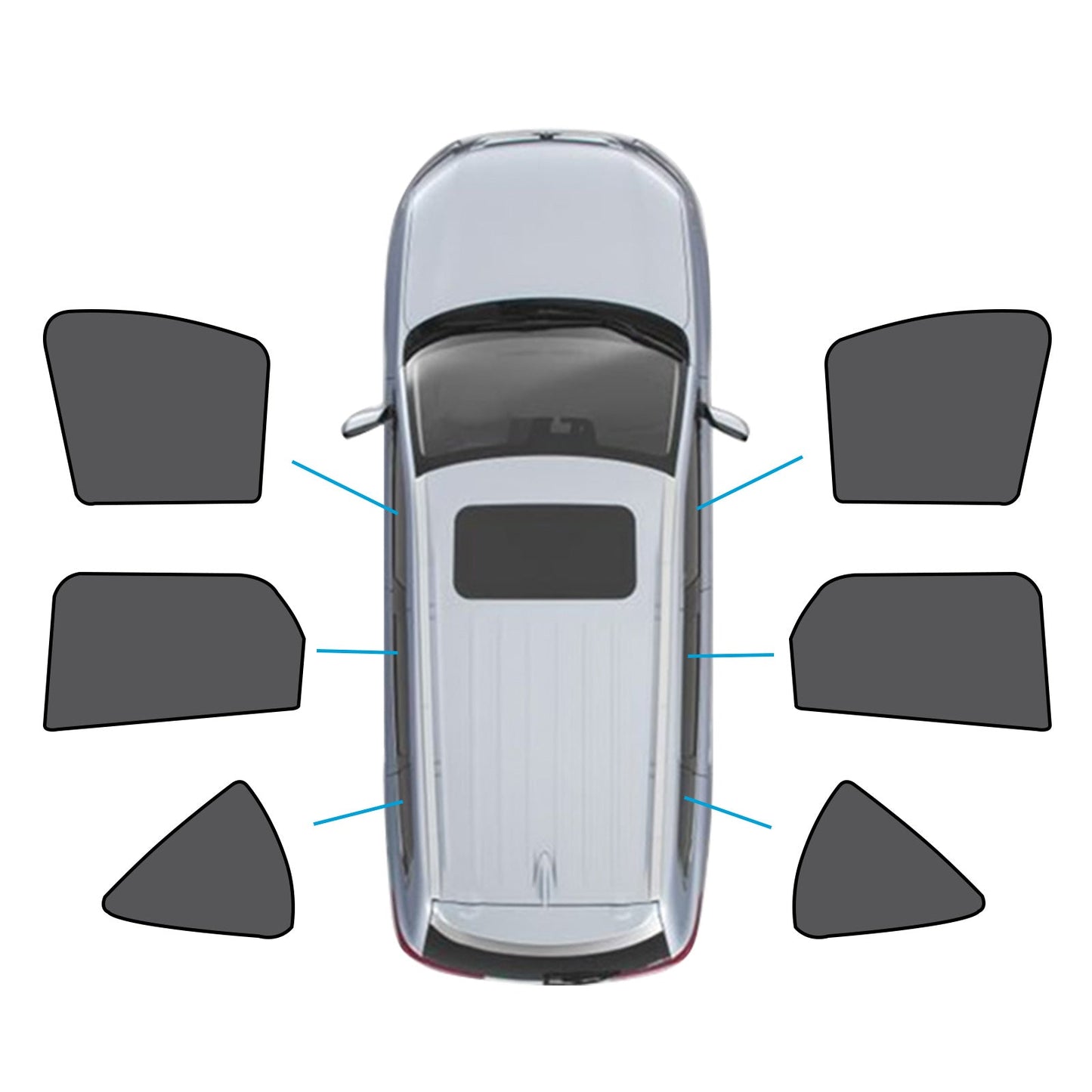 Car Window Shades Suitable for Mazda CX-60 2022-Present UVA & UVB Protection-0
