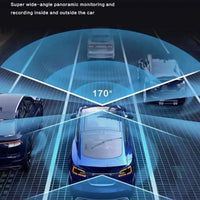 2 Channel 1080P HD Dash Cam Triple Lens Car DVR Black-4