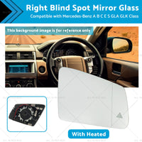 Right Blind Spot Mirror Glass Suitablefor Mercedes-Benz ABCES GLA GLK Class W204-0