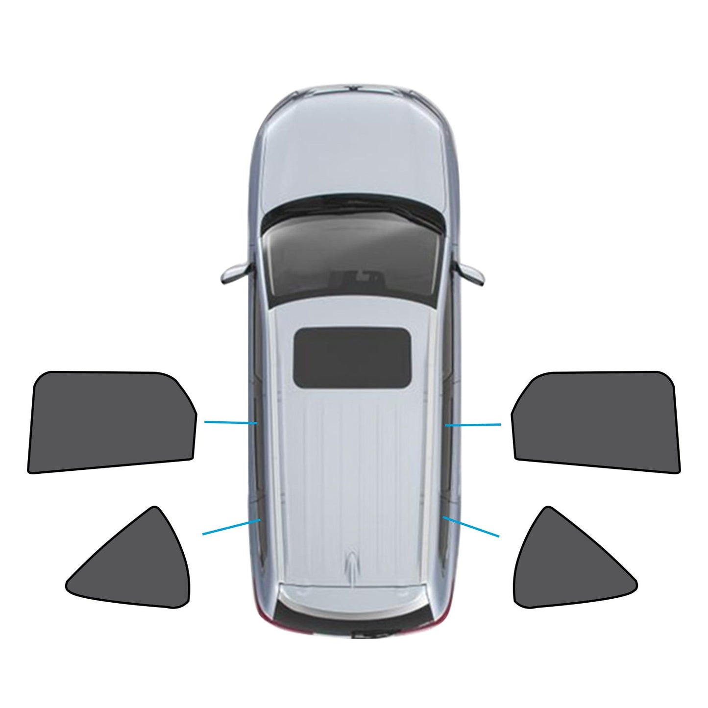 Car Window Shades Suitable for Mazda CX-60 2022-Present UVA & UVB Protection-1