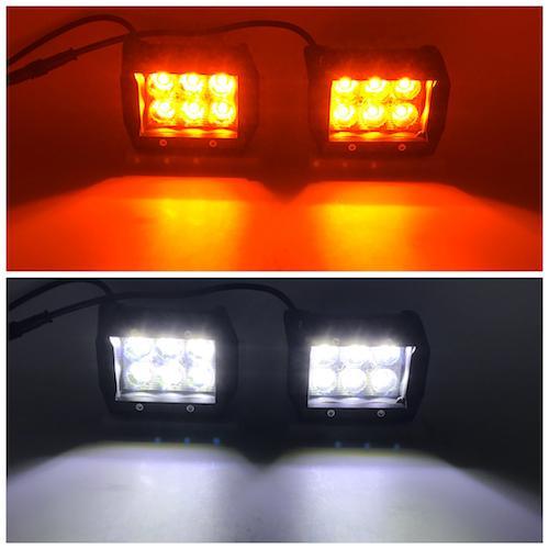 1 Slim Dual Color Strobe Light Bar Sync 4 Packs 4